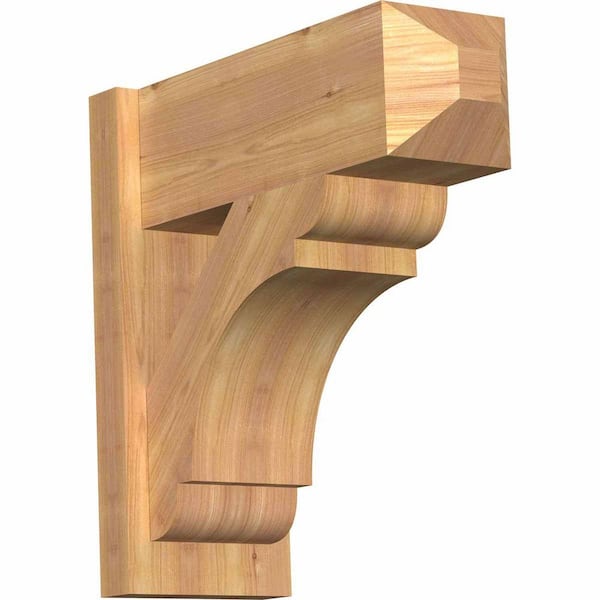 Ekena Millwork 8 in. x 20 in. x 20 in. Western Red Cedar Olympic Craftsman Smooth Outlooker