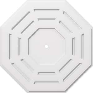 1 in. P X 11 in. C X 28 in. OD X 1 in. ID Westin Architectural Grade PVC Contemporary Ceiling Medallion