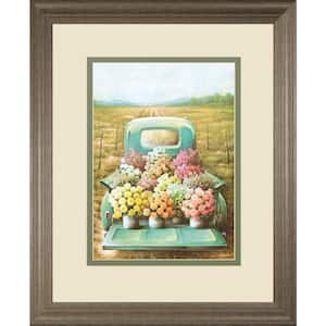 "Flowers For Sale" By Deedee Framed Print Nature Wall Art 34 in. x 40 in.