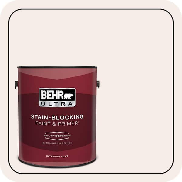 BEHR ULTRA 1 gal. #W-B-110 Soft Lace Extra Durable Flat Interior Paint & Primer