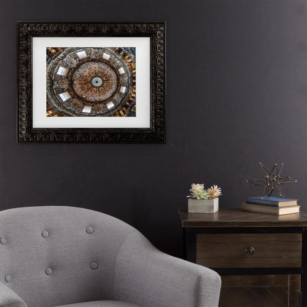 Jois Domont Dark Gold Framed Canvas Cathedral Dome Art Print