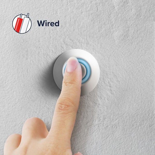 Heath Zenith White Metal Wired Pushbutton Doorbell Heath Zenith White Metal Wired Pushbutton Doorbell