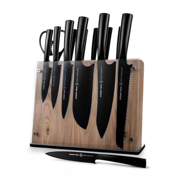 SCHMIDT BROTHERS CUTLERY Jet Black 14-Piece Stainless Steel Knife