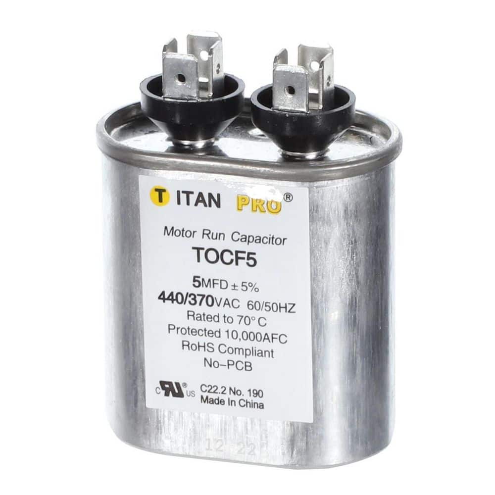 Condensatore Tondo Doppio 40/5 Mfd 370/440 Volt JARD Per HVAC - Sostituisce TradePro