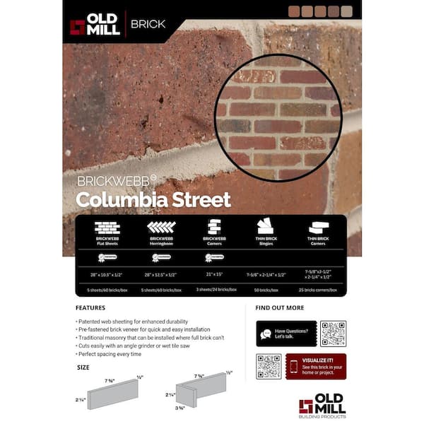 Columbia Street Thin Brick Corner