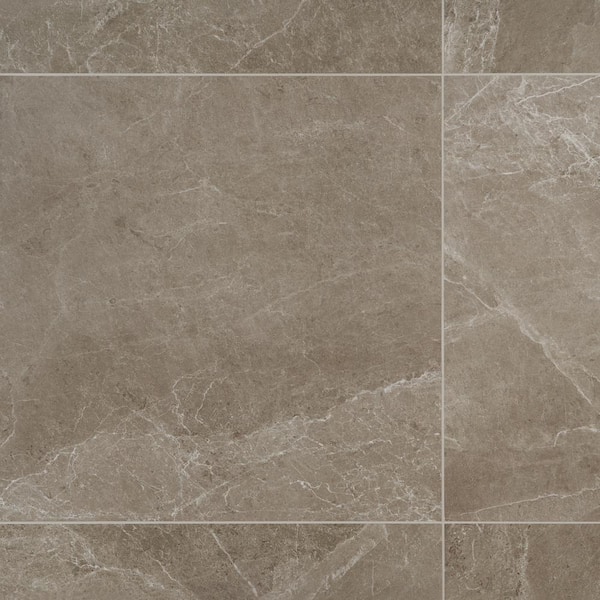 LithoTech Greige Beige 35.43 in. x 35.43 in. Matte Porcelain Floor and Wall Tile (17.43 sq. ft./Case)