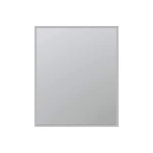 Edge 24 in. W x 32 in. H Rectangular Frameless Wall Mount Bathroom Vanity Mirror Silver, LED Lighting