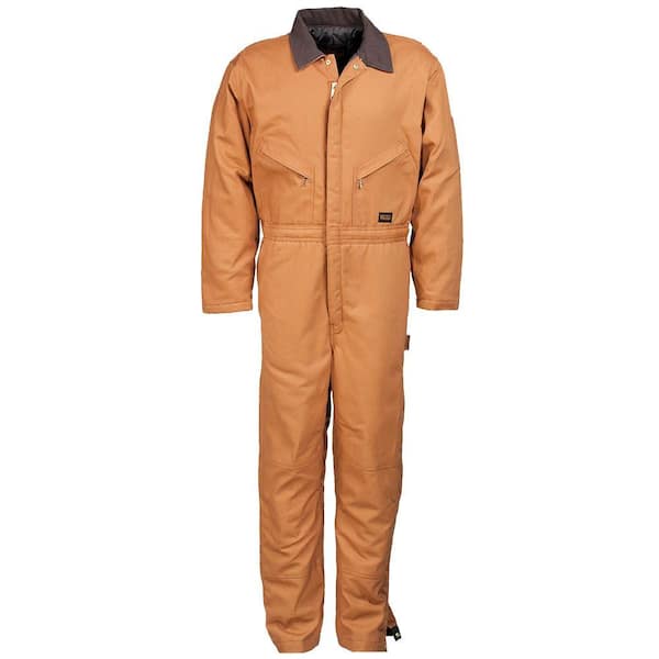 Walls Heavyweight Duck Insulated Extra Large Tall Coverall in Brown