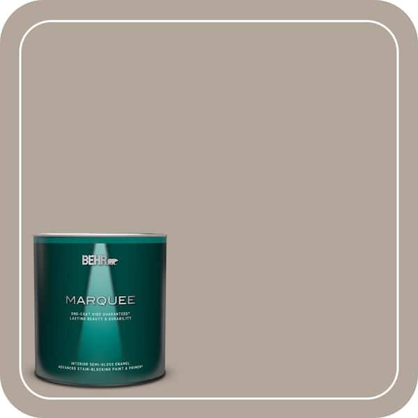BEHR MARQUEE 1 qt. #ECC-45-1 Deer Run Semi-Gloss Enamel Interior Paint & Primer