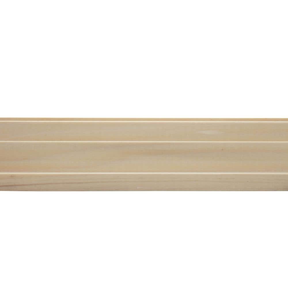 92 Inch Unfinished Poplar Sawtooth Chair Rail Moulding