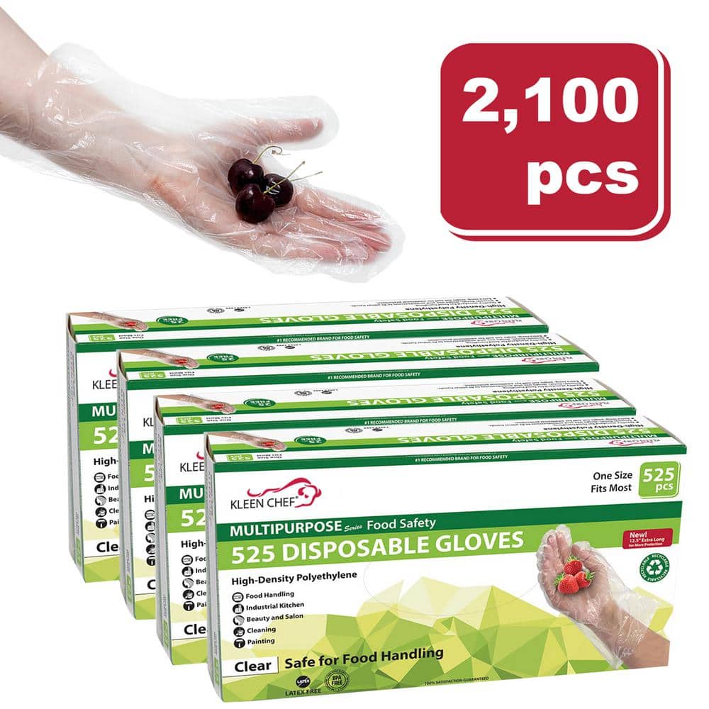 Gorilla Supply Disposable Vinyl Gloves BPA & Latex & Powder Free 1000 ct, Extra Large, Size: XL