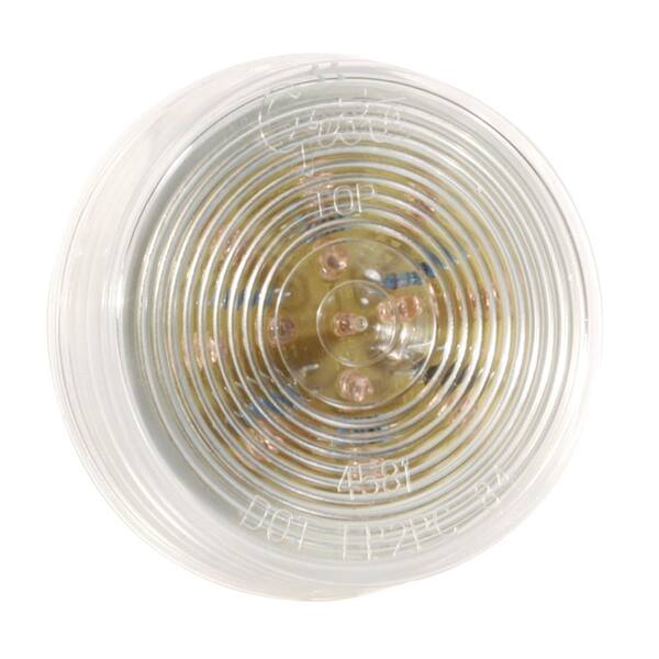 Unbranded Hi Count LED Clearance Marker Light with Optic Lens-2.5 in., Red with Clear Lens