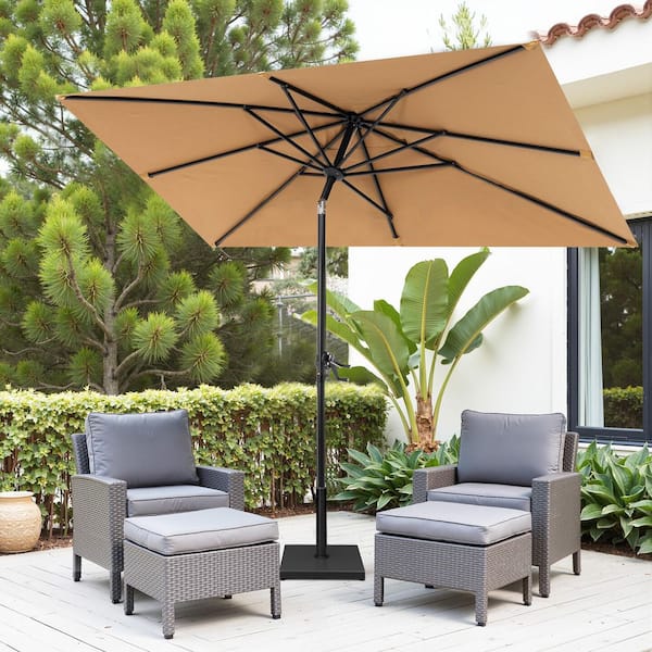 5 ft outdoor patio umbrella Tangkula Umbrella, Table Market with Quick-Release Button, 4 Sturdy Ribs, Fade Resistant & Waterproof Canopy, Sun-protective, for Garden, Poolside, Backyard (Navy) : Patio, Lawn & Premium Crank Pellebant 9 x 5 Ft