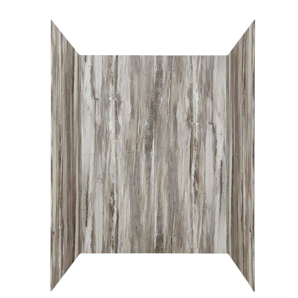 Louvre Granite 36" x 60" x 78" Vinyl Shower Surround Kit