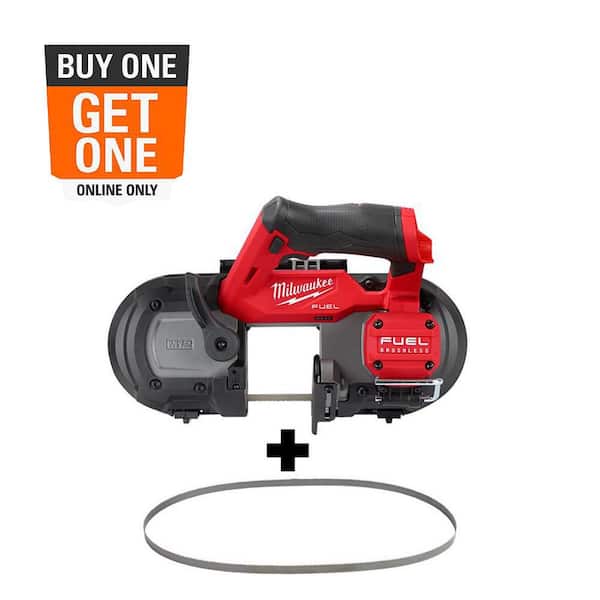 M12 FUEL 12V Lithium-Ion Cordless Sub-Compact Band Saw with (4) 12/14 TPI Extreme Metal Cutting Band Saw Blades