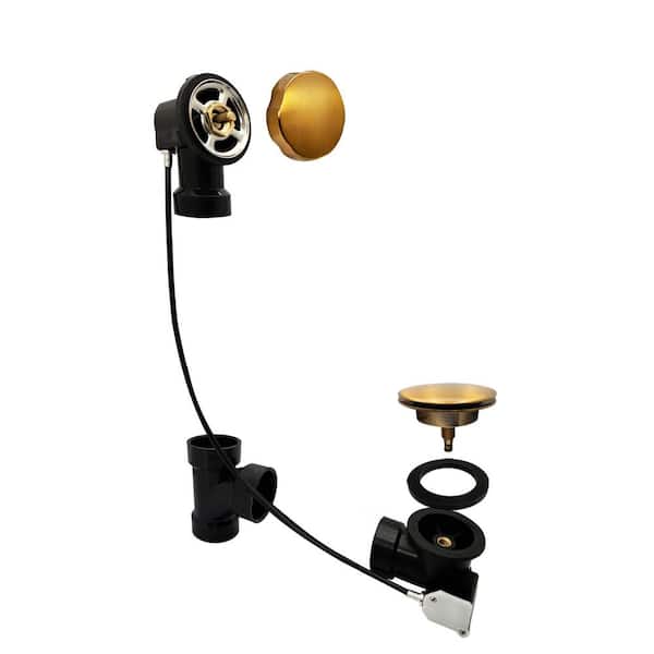 1-1/2 in. Sch. 40 ABS 35 in. Cable Drive Bath Waste Drain Kit, Brushed Bronze