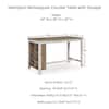Signature DESIGN BY ASHLEY Skempton Casual White/Brown Wood 30 in. 4 Legs Dining Table Seats 4 D394-32