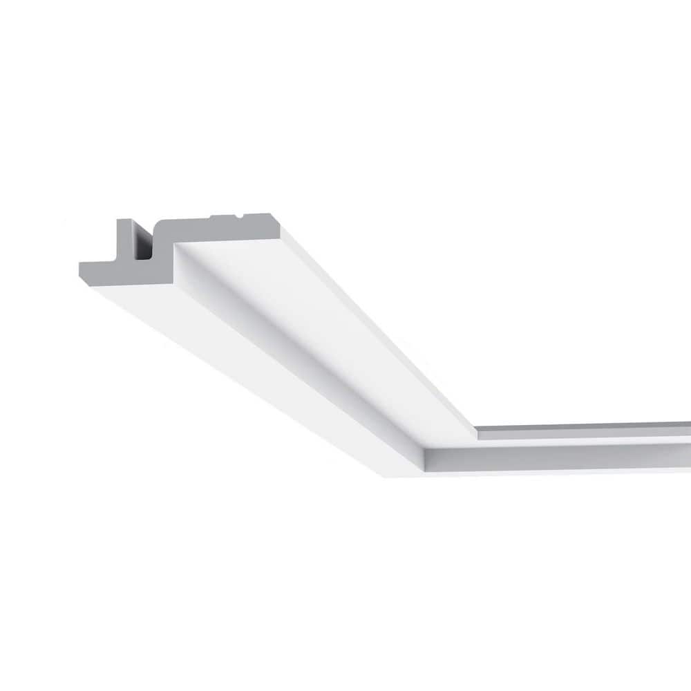 Primed White Polyurethane Crown Moulding for Indirect Lighting