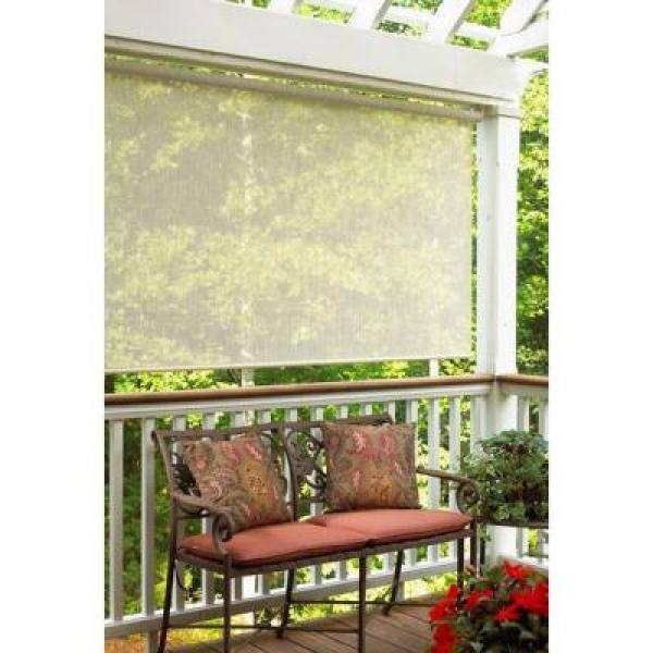 Radiance Sahara Catalina Fabric Exterior Roller Sun Shade - 72 in. W x 72 in. L