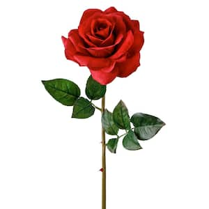 27 in. Red Artificial Garden Rose