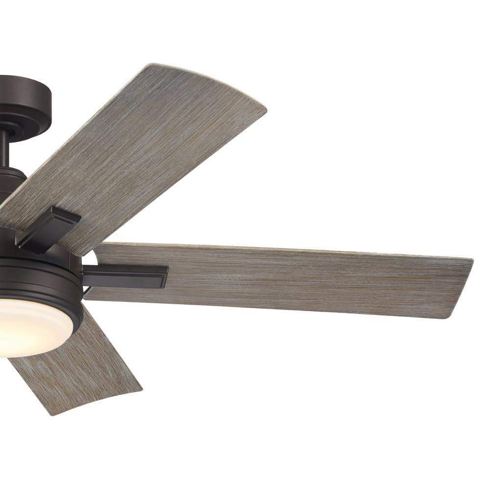 52-Inch Olde Bronze Ceiling Fan with LED Light and Remote
