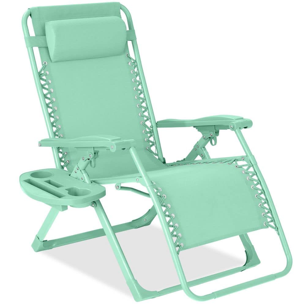 Best Choice Products Mint Metal Zero Gravity Folding Beach Chair