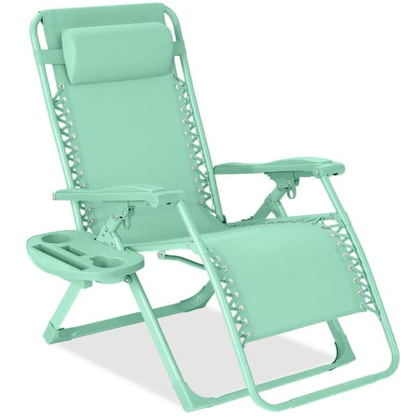 Best Choice Products Mint Metal Zero Gravity Folding Beach Chair