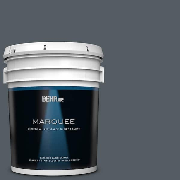 BEHR MARQUEE 5 gal. #PPU25-21 City Rain Satin Enamel Exterior Paint & Primer