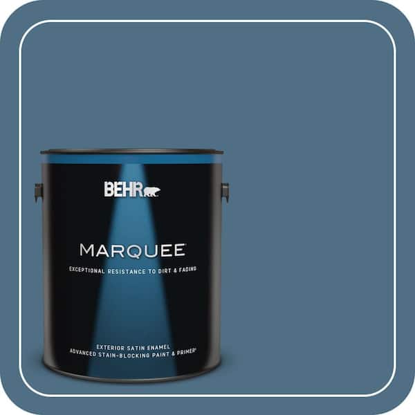 BEHR MARQUEE 1 gal. #S500-6 Shipyard Satin Enamel Exterior Paint & Primer