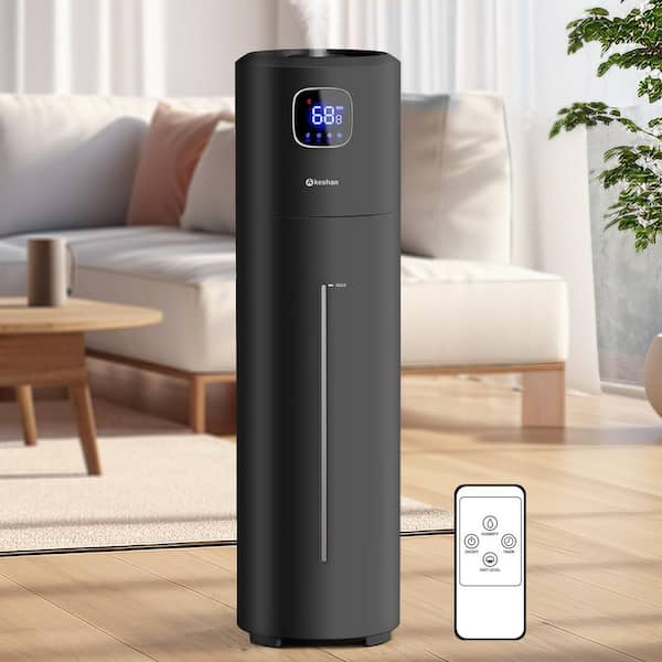 2.5 Gallon Ultrasonic Cool Mist Humidifier-Large Room Tower Air Humidifier, Quiet Operation and Adjustable Mist (Black)