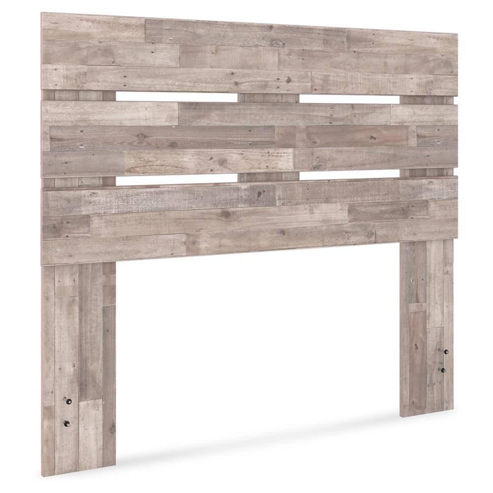 Neilsville Full Whitewash Wood Panel Headboard