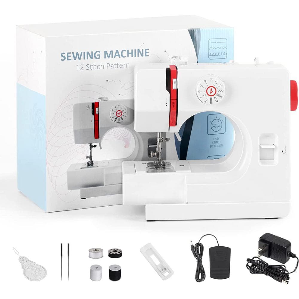 J- Kids Sewing Machine Ages 8-12, Portable Dual Speed Sewing