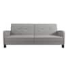 DHP Convertible Gray Linen Futon 2211429WC - The Home Depot