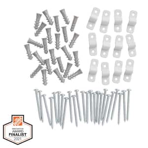 Fixed Mount Metal U Clips (12-Pack)