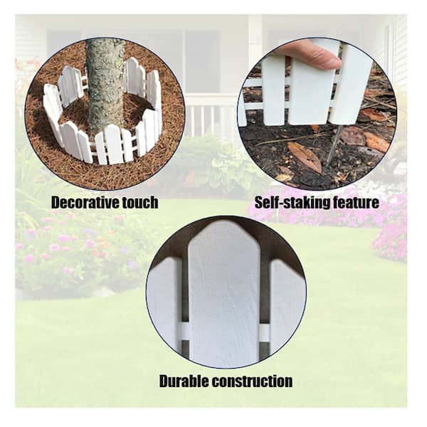22 in. x 10 in. Plastic Adirondack Decorative Border Lawn Edging 22 in. x 10 in. Plastic Adirondack Decorative Border Lawn Edging