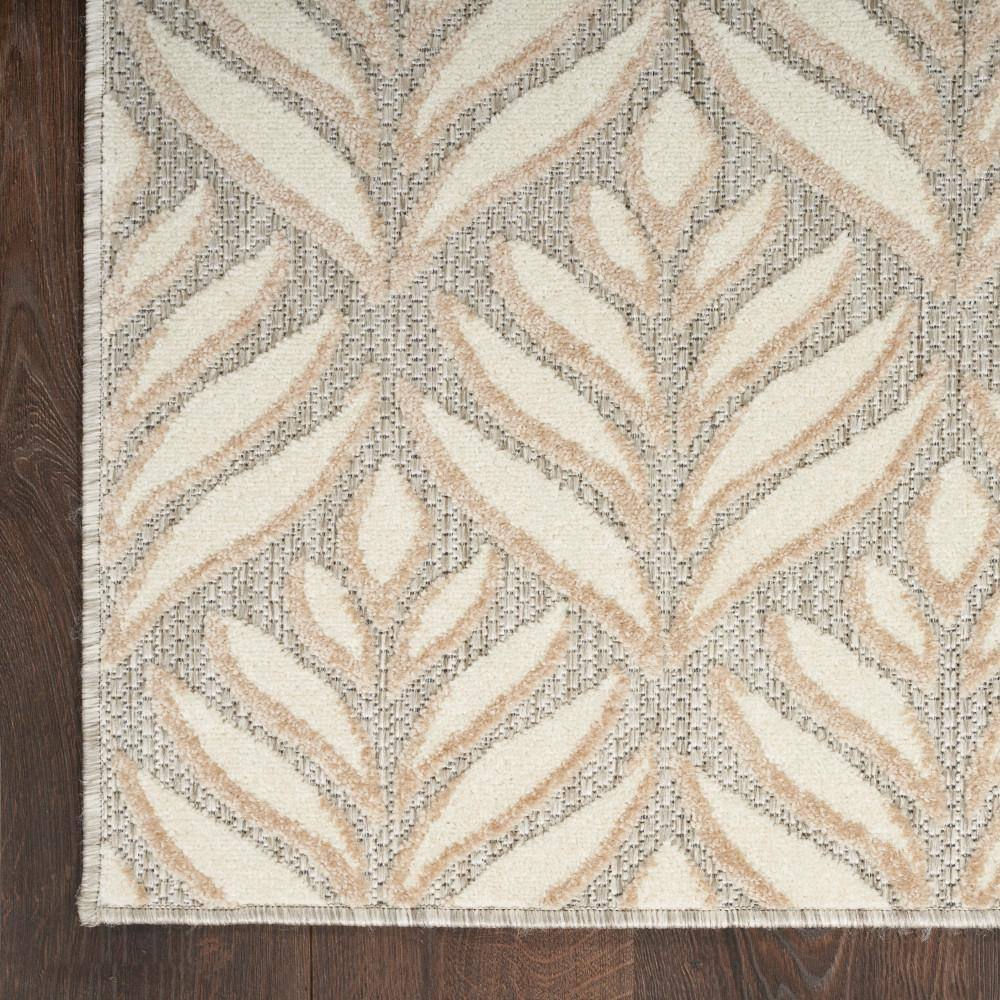 Silver Grey Tropical Palm 6' x 9' Flatwoven Synthetic Rug