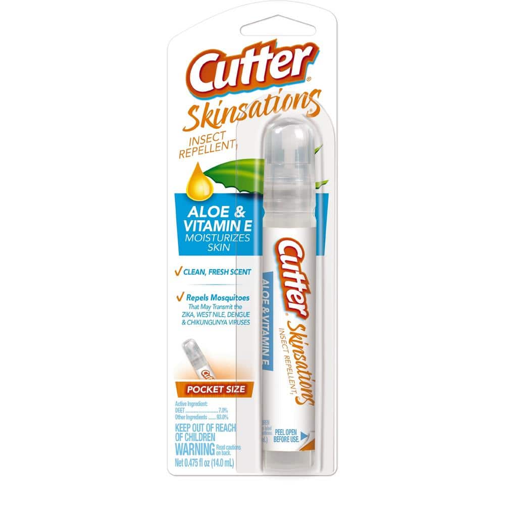 Cutter Skinsations Insect Repellent Liquid For Mosquitoes/Other Flying Insects 0.475 oz