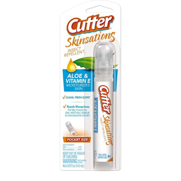 Cutter Skinsations Insect Repellent Liquid For Mosquitoes/Other Flying Insects 0.475 oz