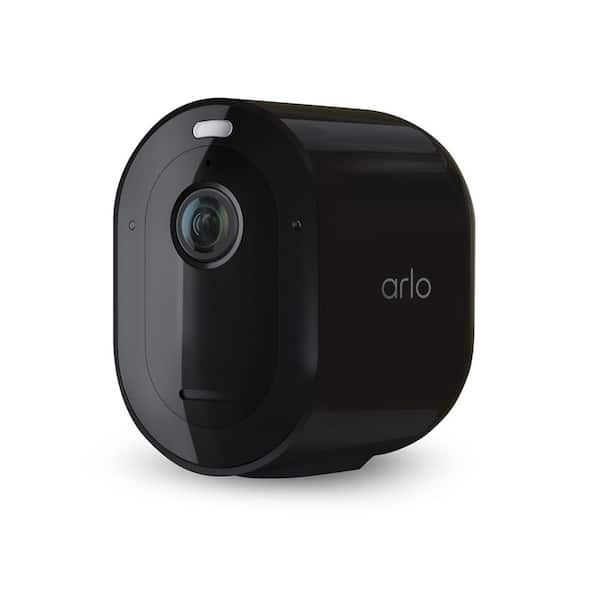 Arlo Pro 4 Spotlight Camera - Wireless Security, 2K Video and HDR, Color Night Vision, 2-Way Audio, 1 Pack, Black