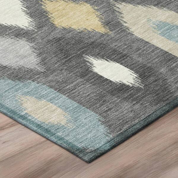 Chantille Machine Washable Indoor/Outdoor Abstract ACN3108 Gray 3 ft. x 4 ft. Area Rug