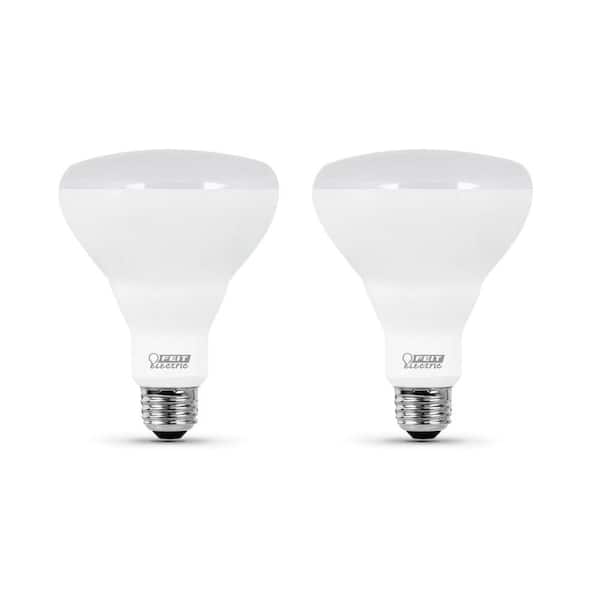 Feit Electric 85-Watt Equivalent BR30 Dimmable CEC Enhance 90+ CRI CEC Title 20 E26 Flood LED Light Bulb, Bright White 3000K (2-Pack)