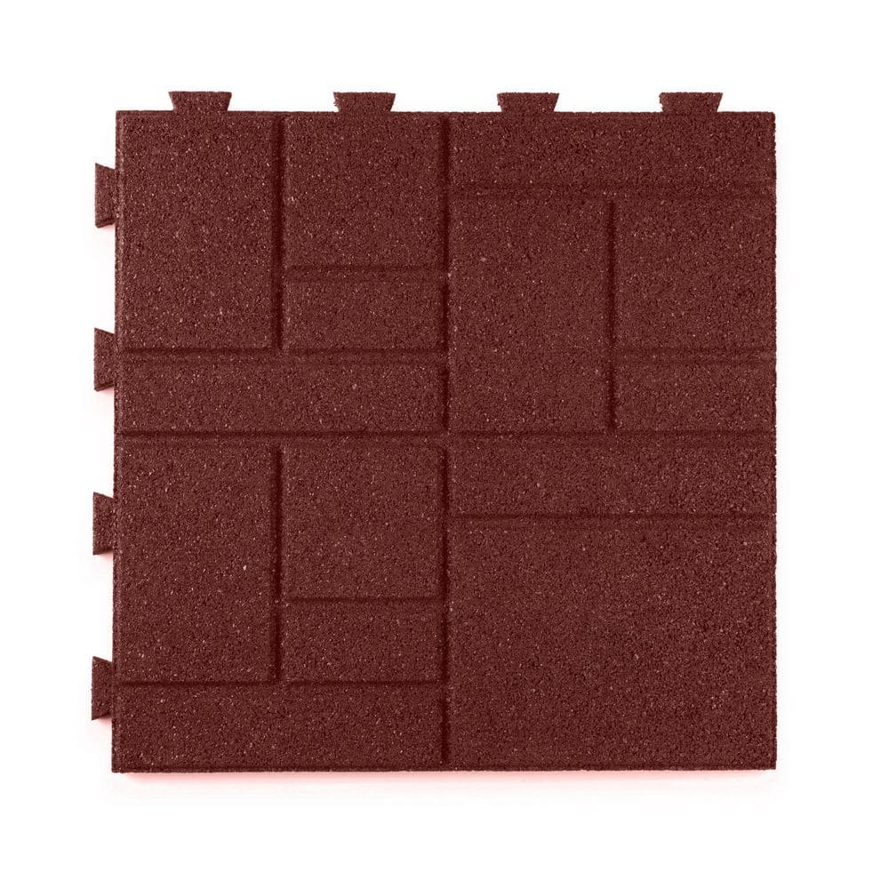 16 in. x 16 in. x 5/8 in. Red Square Scape SmartLoc Rubber Paver (75-Pack) price history on PriceWatchPro