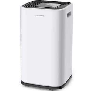 70-Pint Capacity Home Dehumidifier With Bucket And Drain for 5,000 sq. ft. Indoor Use, White