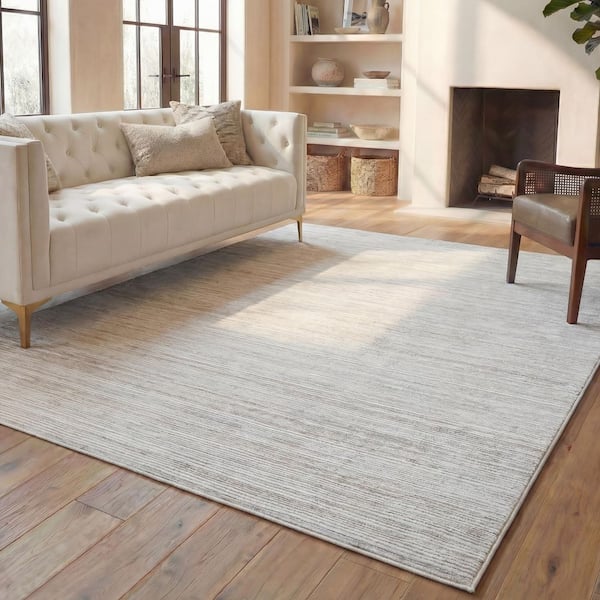 SAFAVIEH Abstract Light Gray/Ivory 8 ft. x 10 ft. Speckled Area