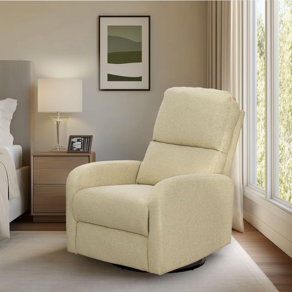 Dakota Beige Power Recliner 3-in-1 with Swivel, Glider, USB Ports
