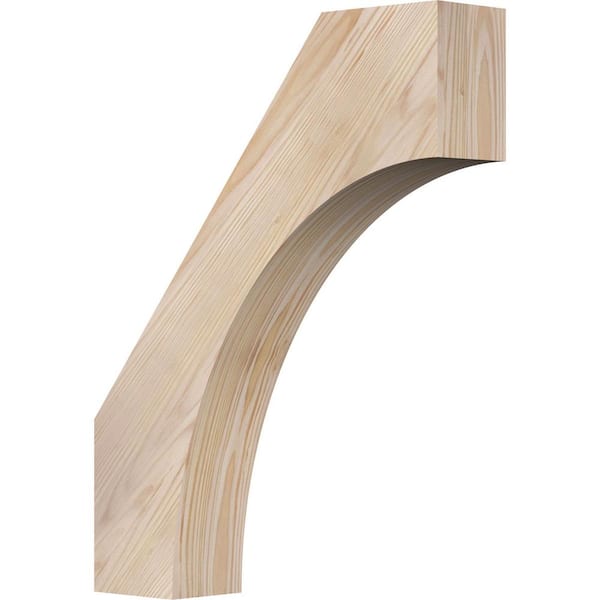 Ekena Millwork 3 1/2"W x 16"D x 20"H Westlake Smooth Knee Brace, Douglas Fir