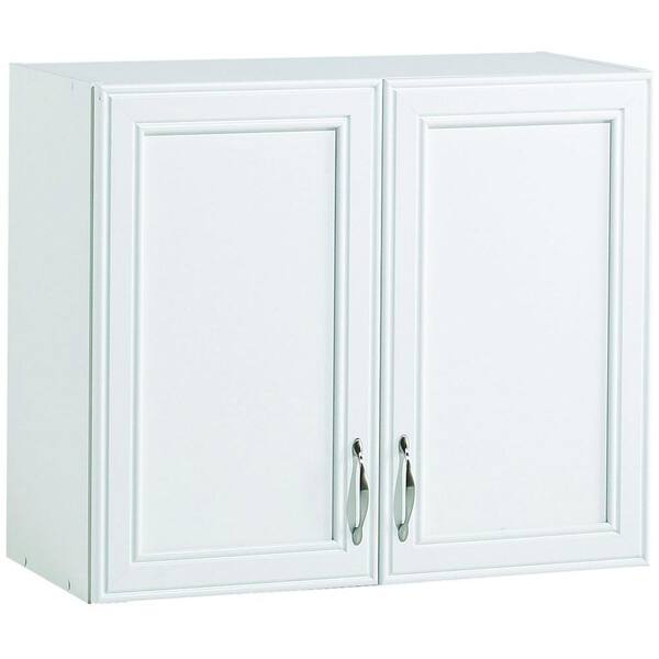 akadaHOME 12.63 in. D x 28 in. W x 23.63 in. H 2-Shelf Laminate Closet System Wall Cabinet in White