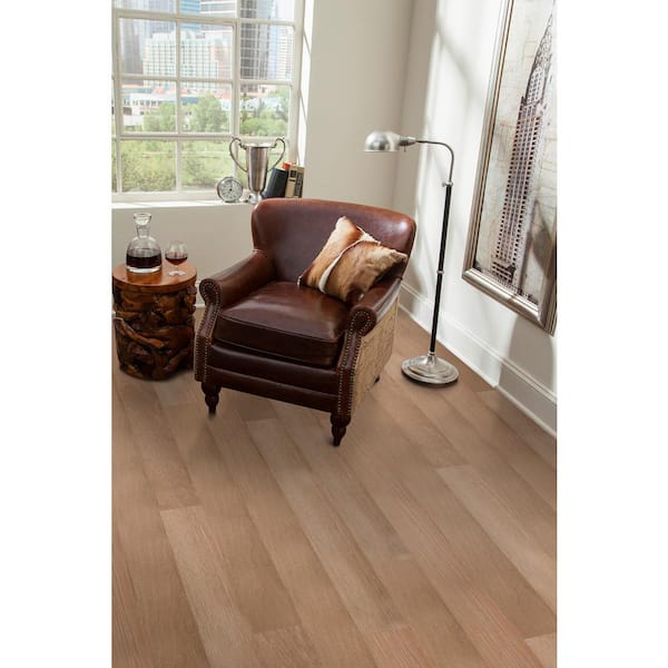 Take Home Sample - Butterscotch Engineered Waterproof Hardwood Flooring - 5 in. Width x 6 in. Length
