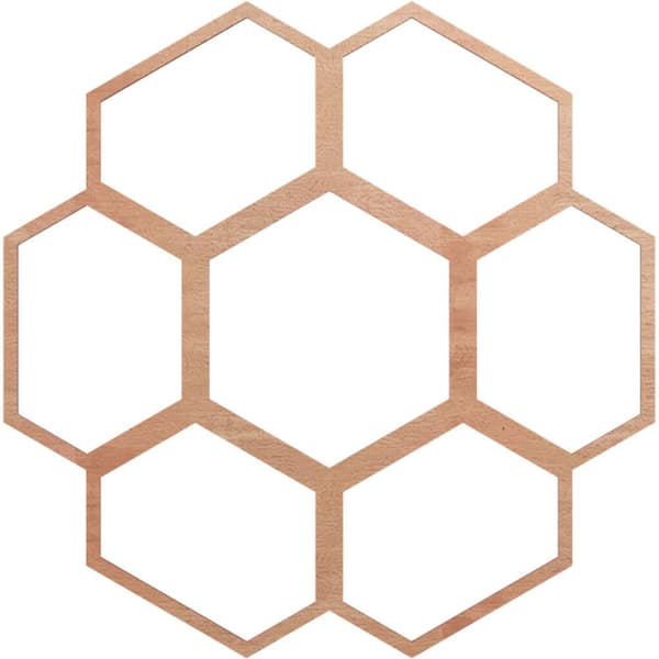 Ekena Millwork 0.375 in. x 30 in. x 30 in. Wood Medallion Moulding