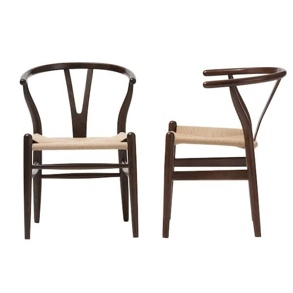 Baxton studio on sale wishbone chair